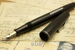 Waterman 32 Jet Black Celluloid Semi Flexi Extra Fine To Double Broad