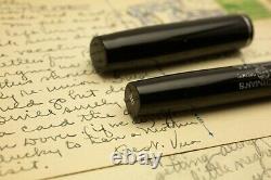 Waterman 32 Jet Black Celluloid Semi Flexi Extra Fine To Double Broad